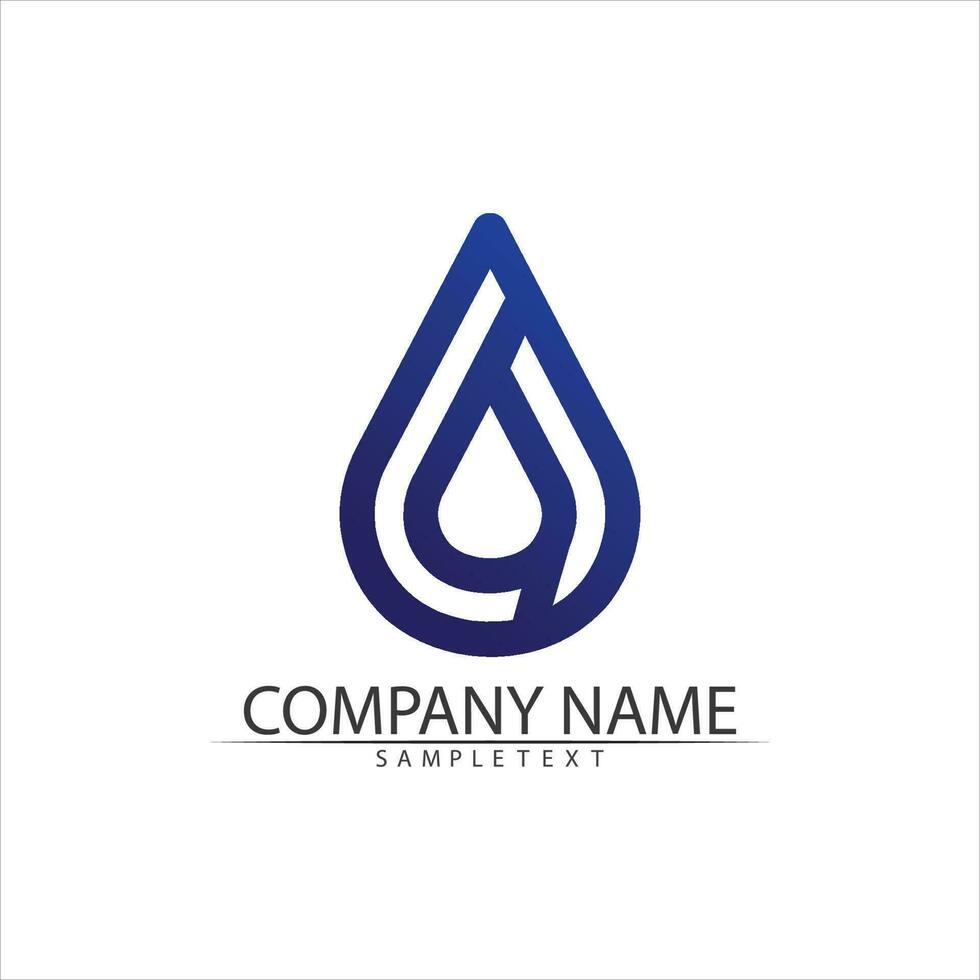 Water wave icon vector