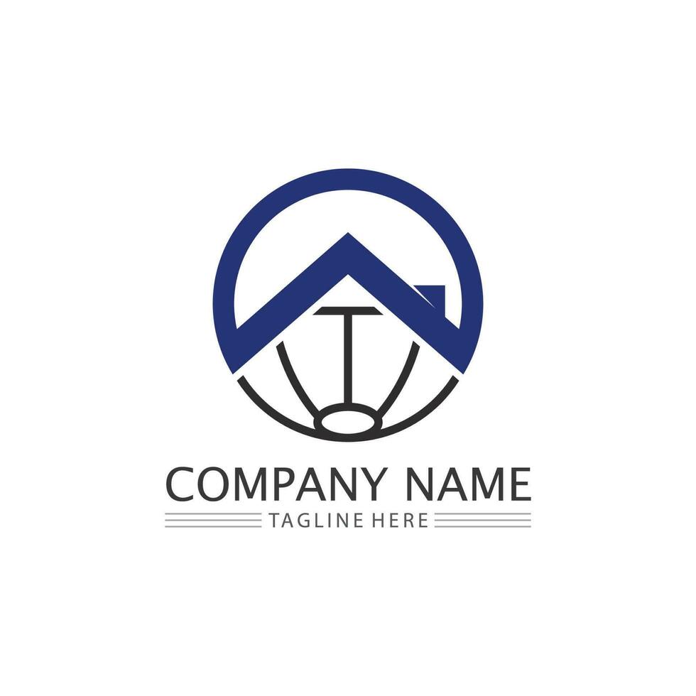 Real estate and home buildings vector logo icons template