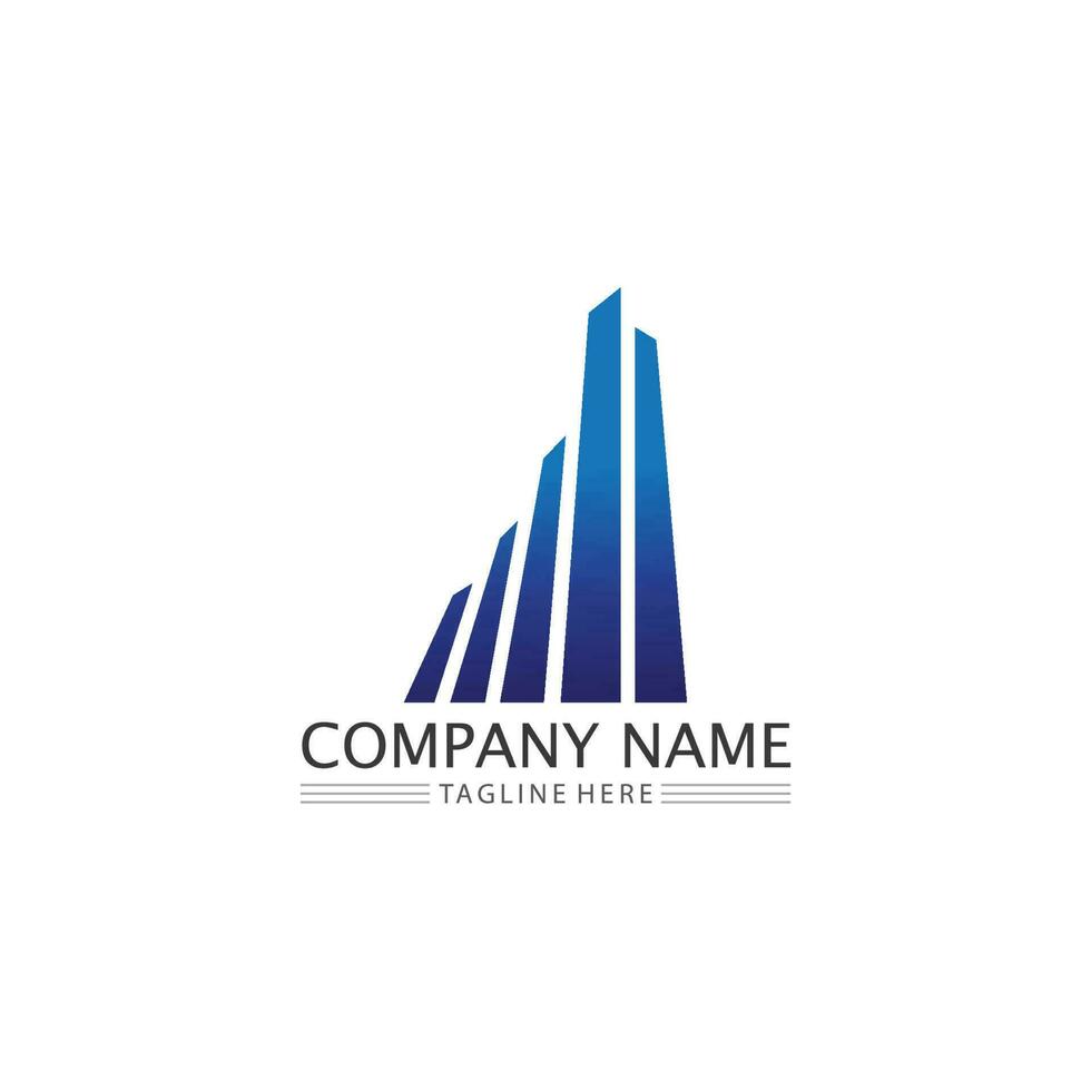 Real estate and home buildings vector logo icons template