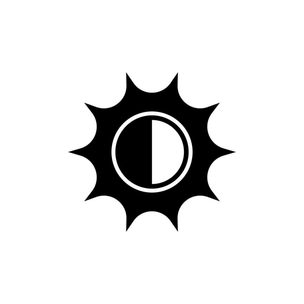 night mode icon vector illustration symbol design. Icon design on white background. editable stroke
