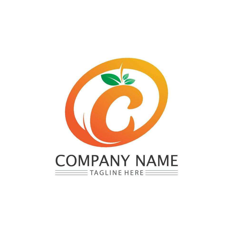 C Letter Logo Template vector