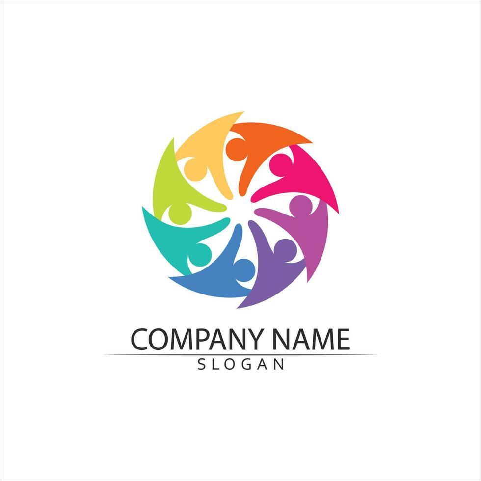 Human character logo sign vector