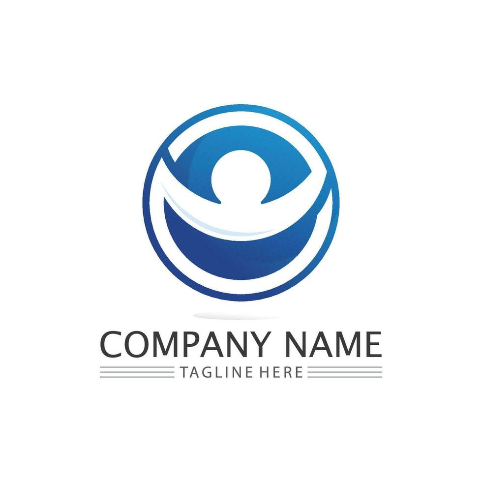 people Community,care group network and social icon design template vector