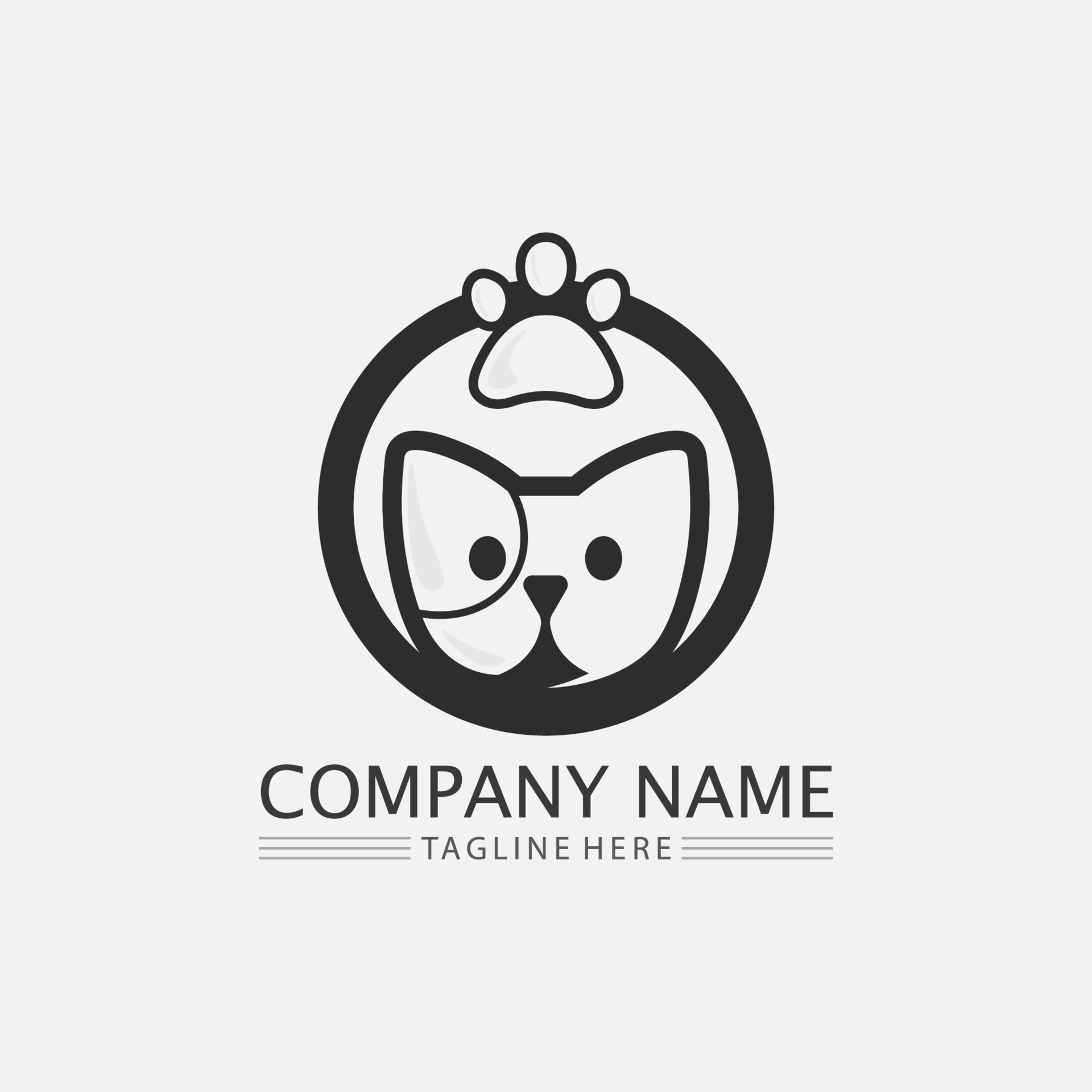 cat-logo-and-vector-animal-icon-footprint-kitten-calico-logo-dog-symbol
