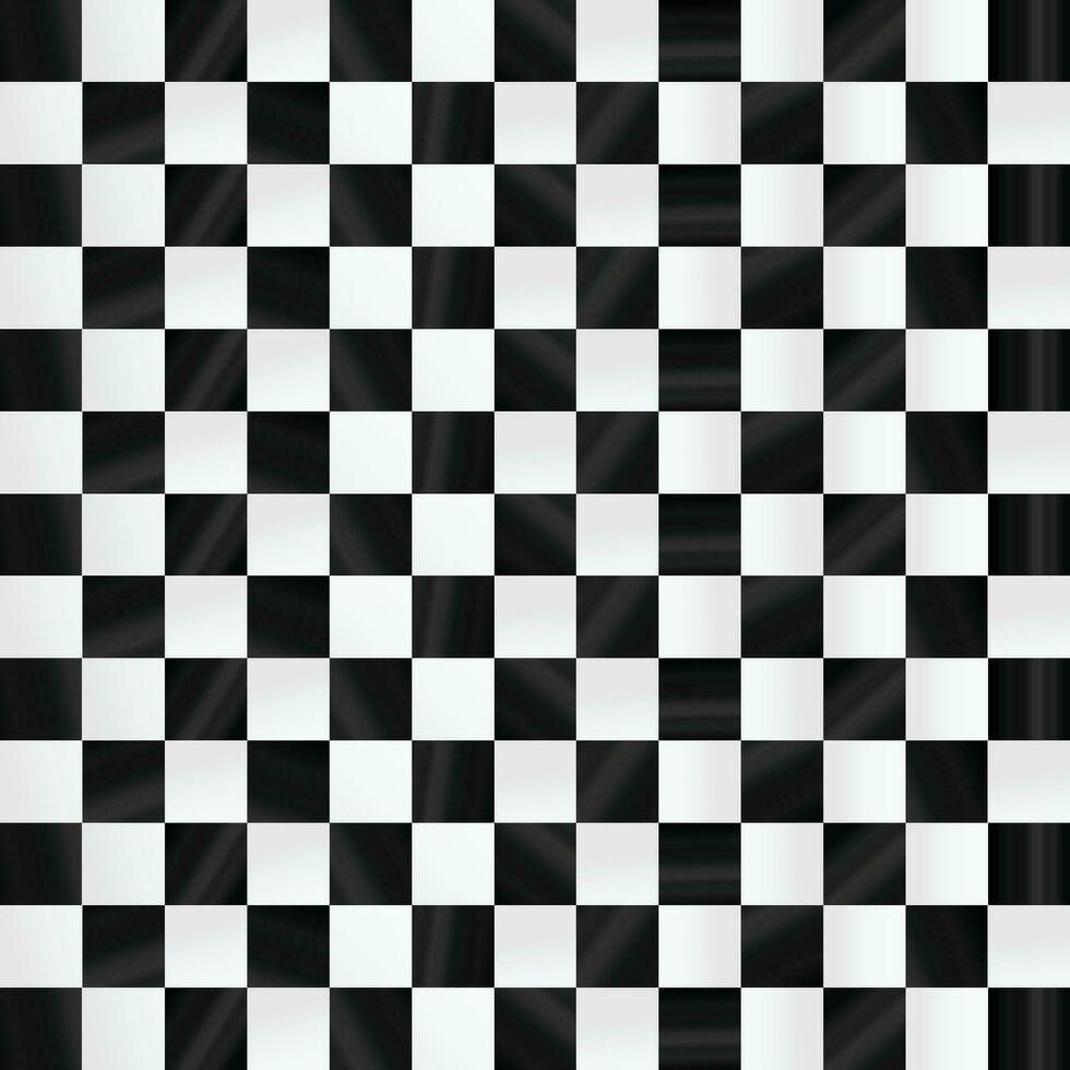 shiny gradient black and white Chessboard seamless pattern Optical illusion Texture. ready for your design vector