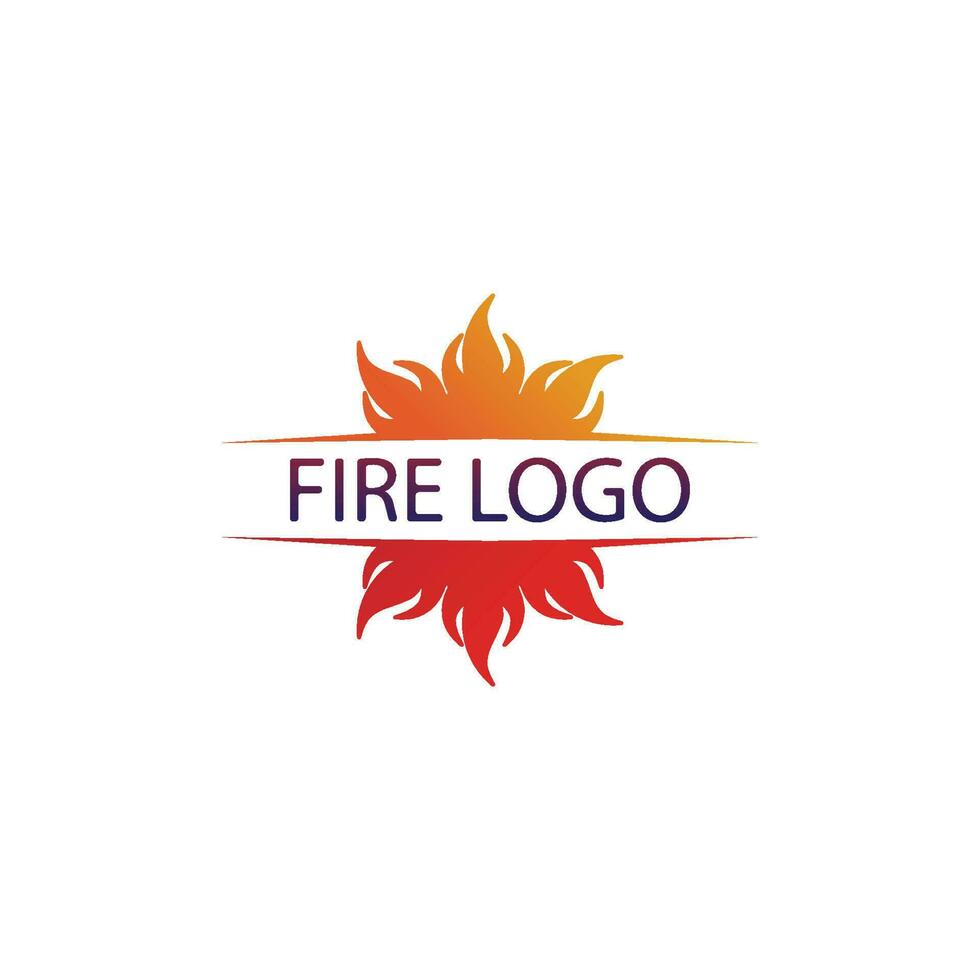 Fire flame nature logo and symbols icons template vector