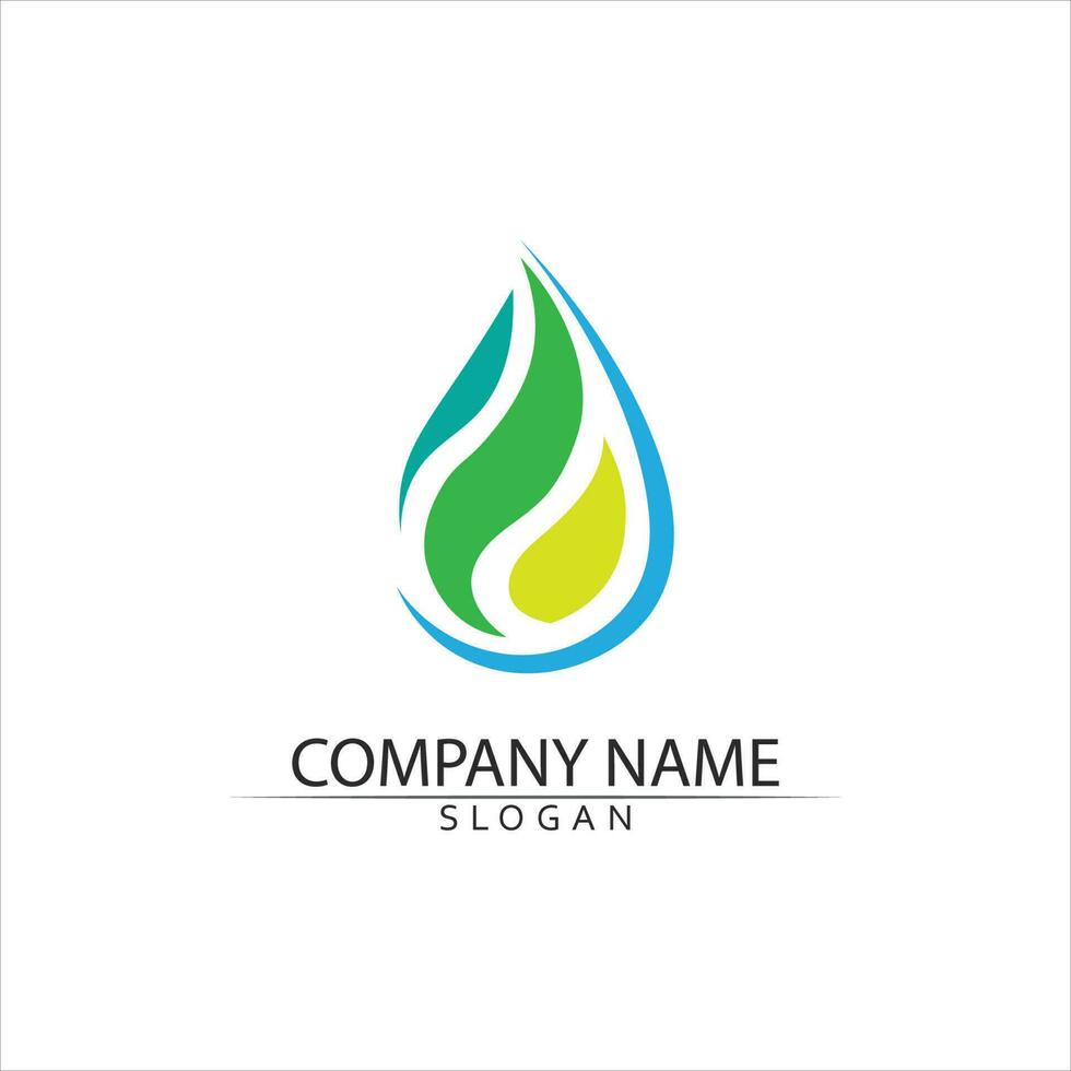 Water drop Logo Template vector