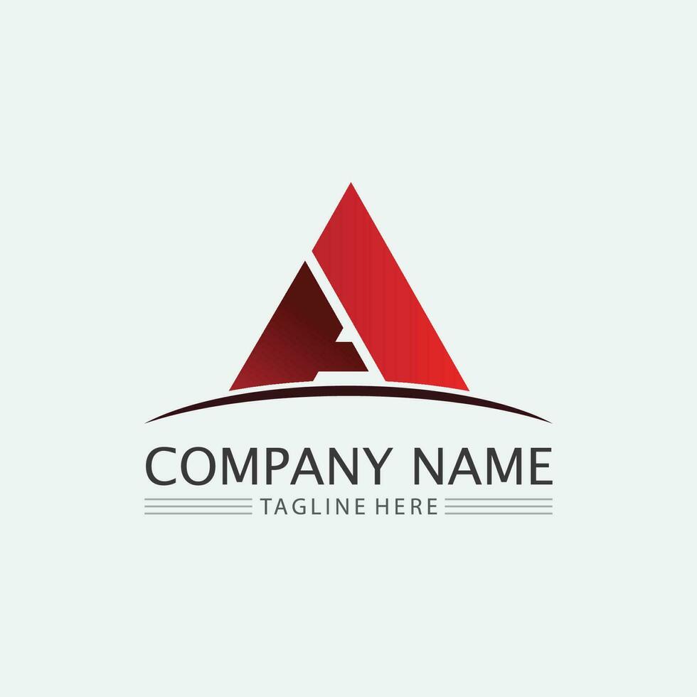 A Letter icon Template vector