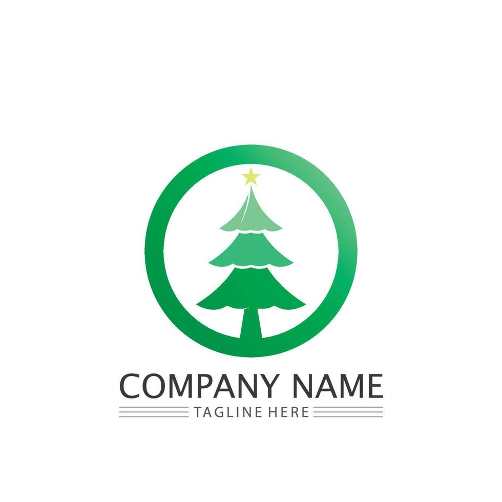 christmas logo and symbol illustration image icon vector design and symbol