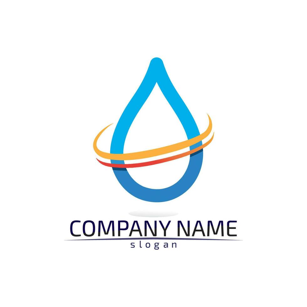 water drop Logo Template vector illustration design