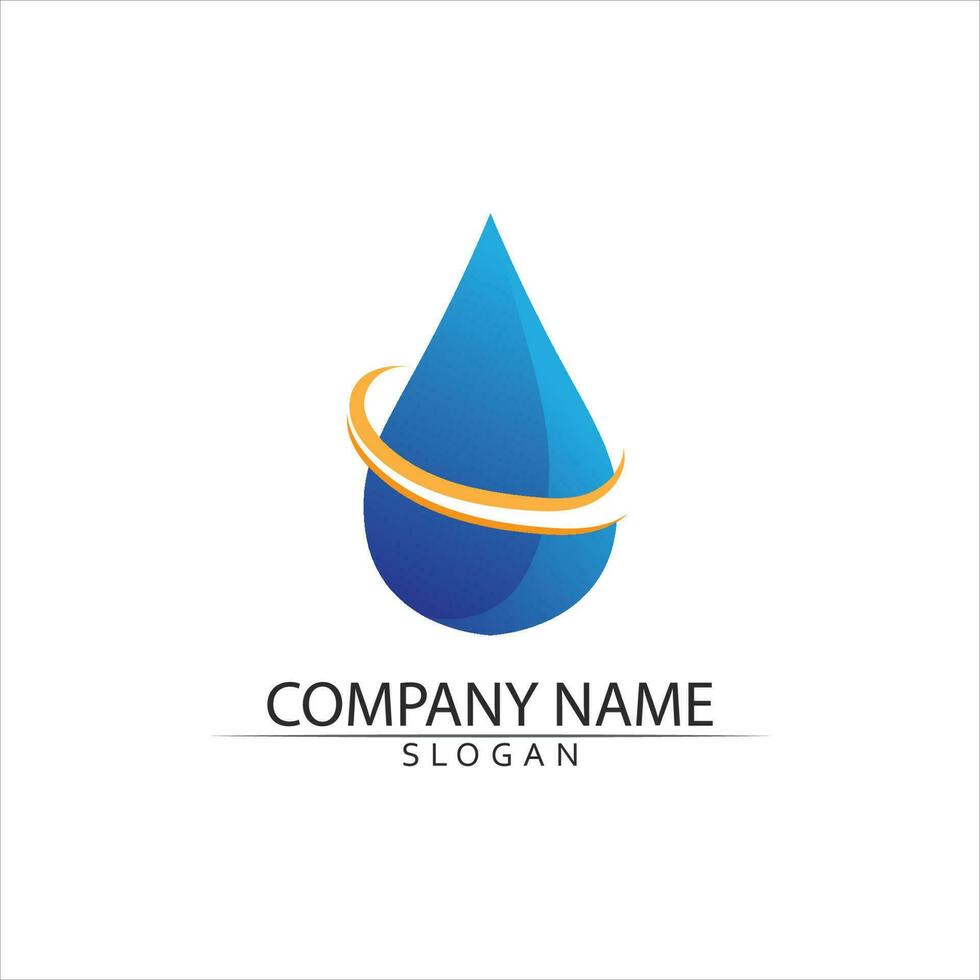 Water drop Logo Template vector