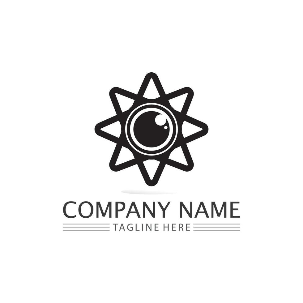 eye icon and vision design logo isolated sign symbol vector Intuition and spirituality