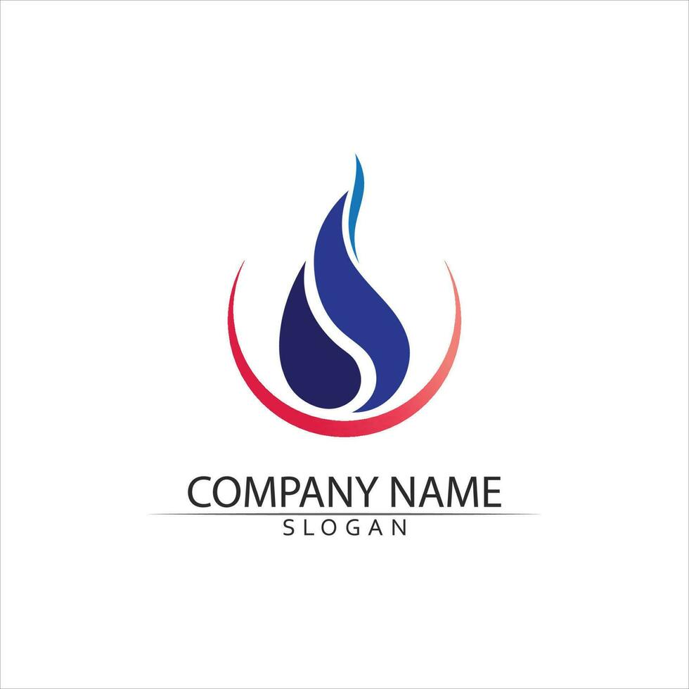 Water drop Logo Template vector