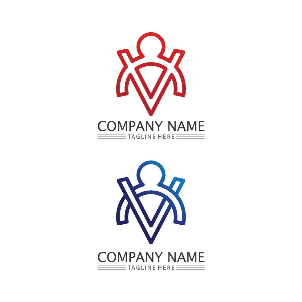people Community,care group network and social icon design template vector
