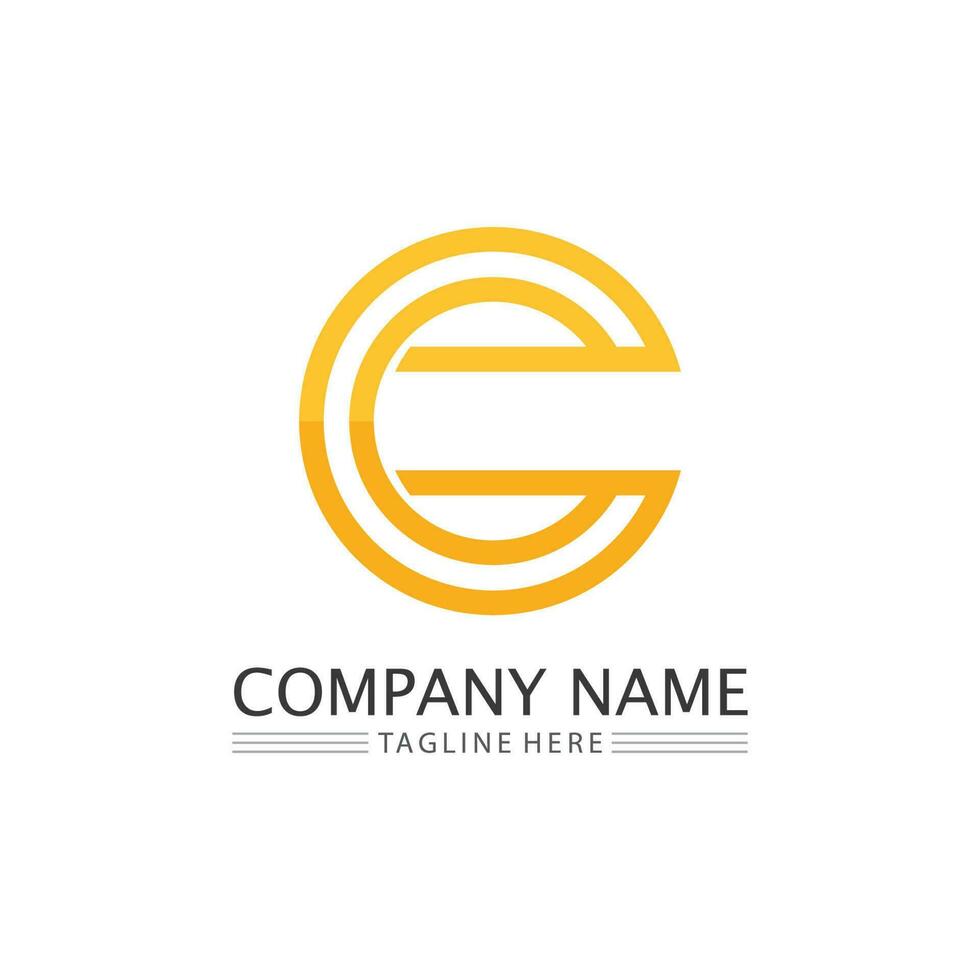 C Letter Logo Template vector