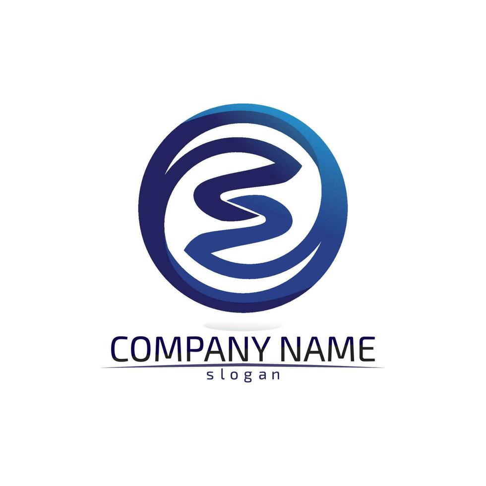 Business corporate letter S logo design vector design