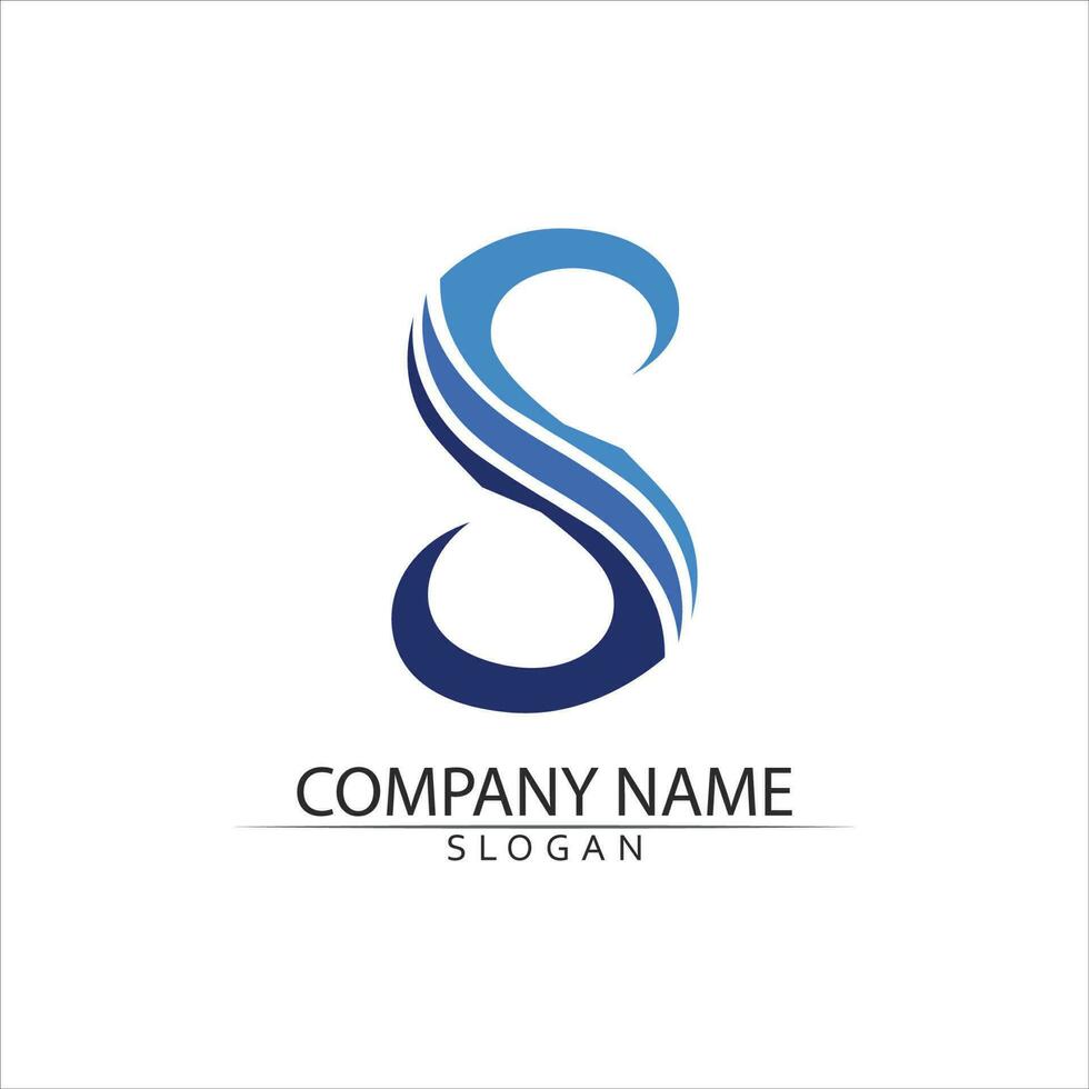 Business corporate S letter logo vector