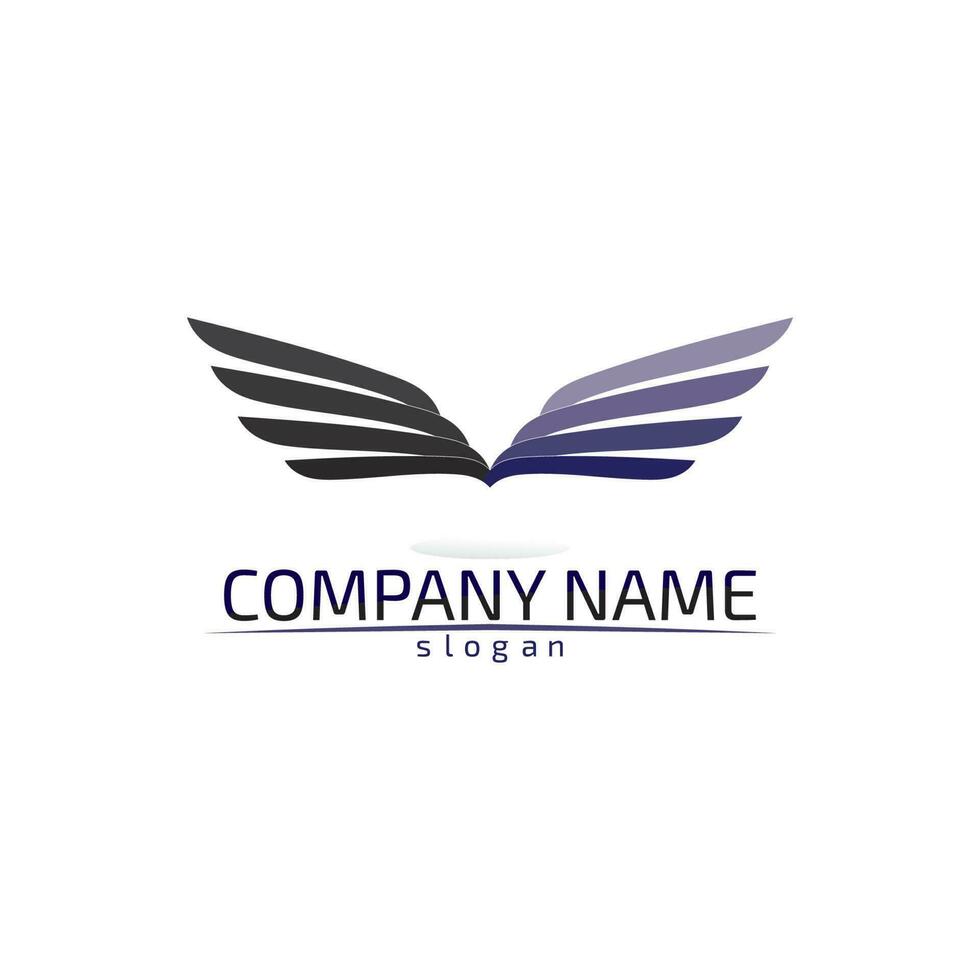 Falcon Wings Logo Template vector icon logo design app