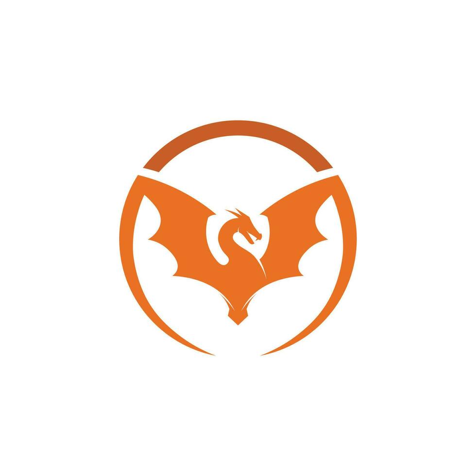 Dragon vector icon illustration