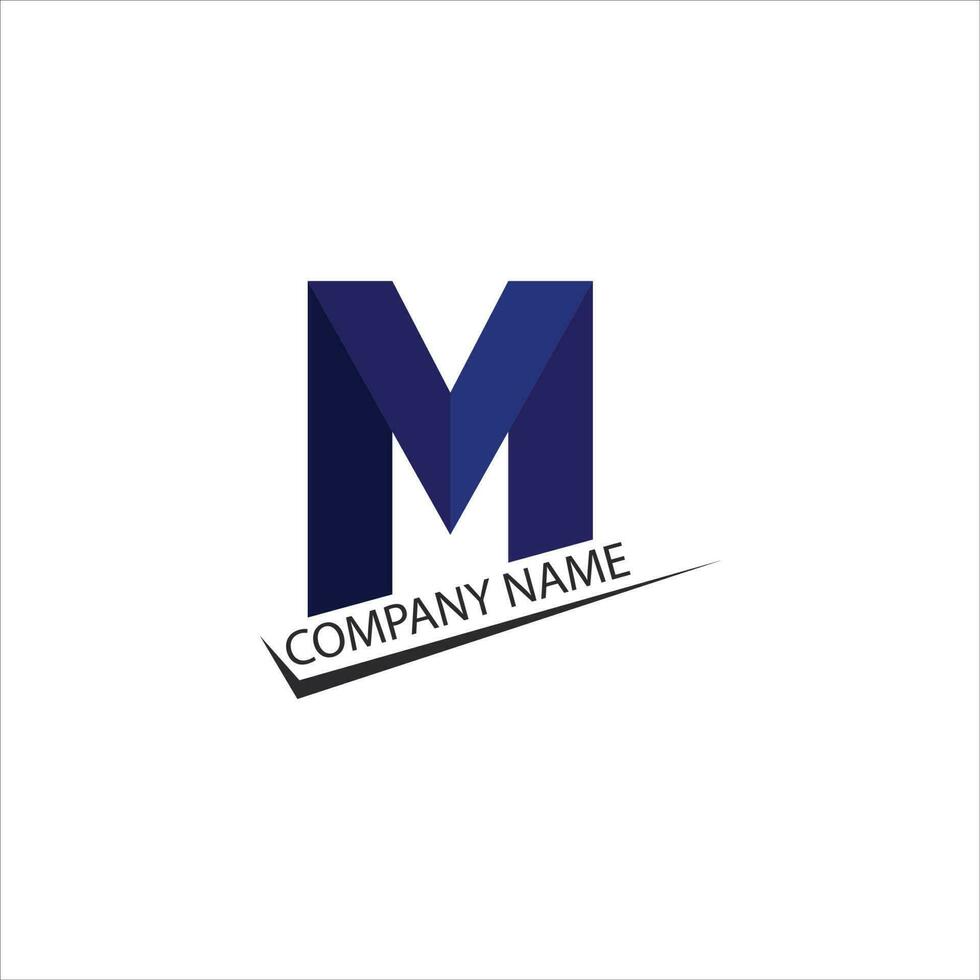 M Letter Logo Template vector