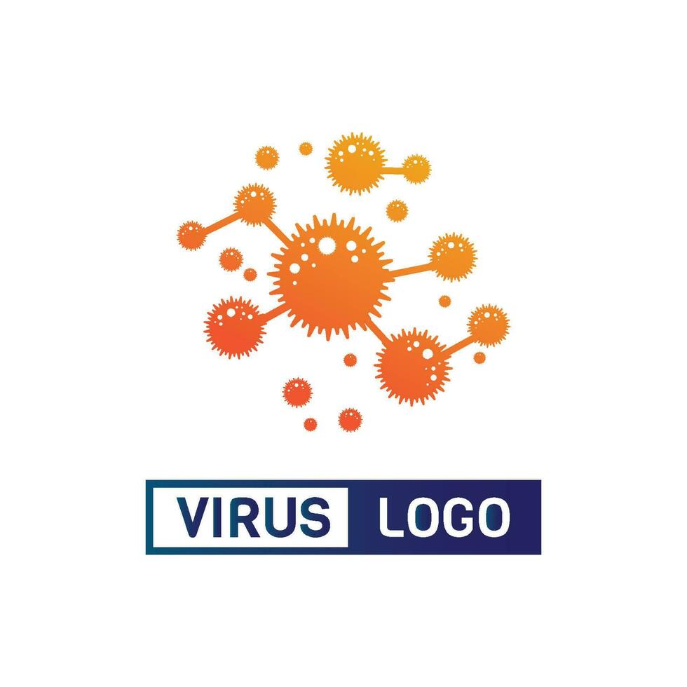 virus corona vector de virus y diseño de máscara logo vector viral y símbolo de icono de diseño