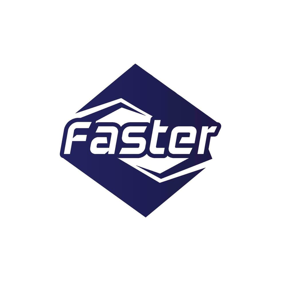 Faster Logo Template vector icon