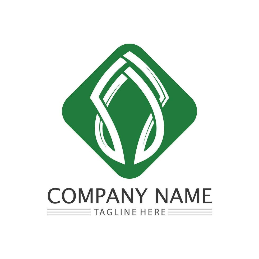 Eco Energy Vector Logo with leaf symbol. Green color with flash or thunder graphic. Nature and electricity renewable. This logo is suitable for technology, recycle, organic.