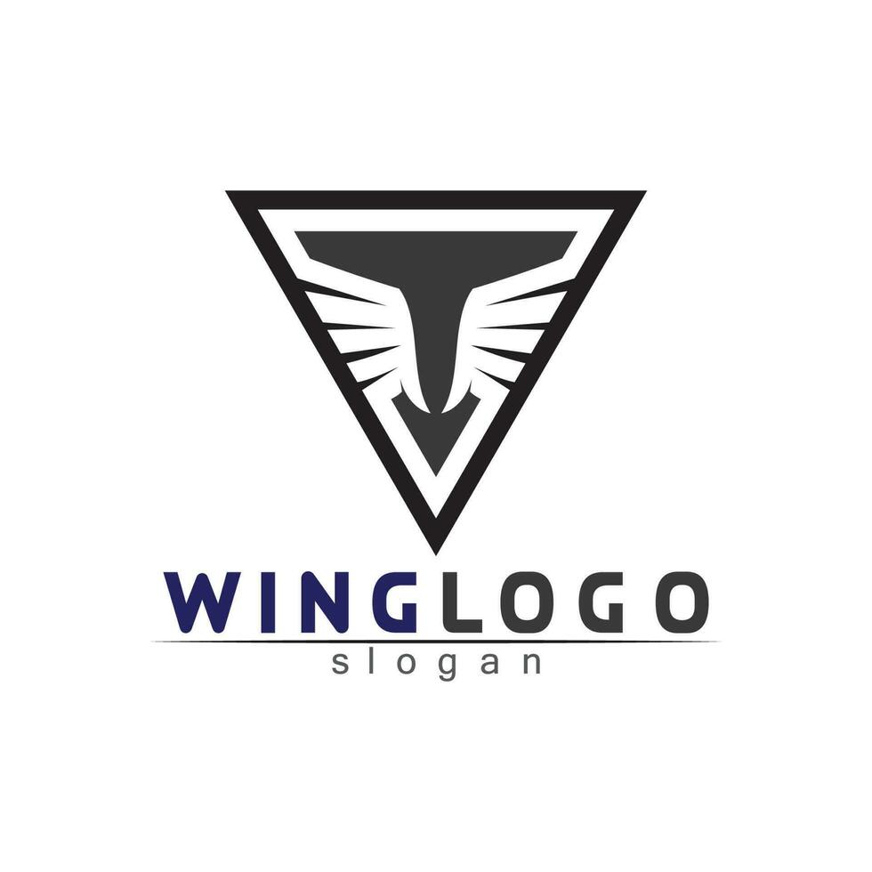 Falcon Wings Logo Template vector icon logo design app