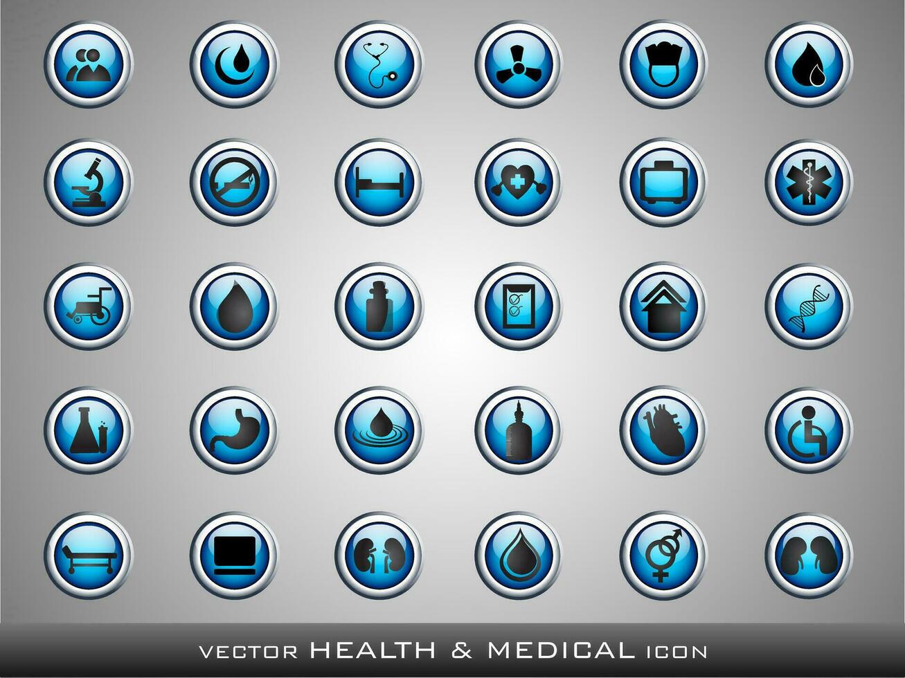 Medical icons set vector