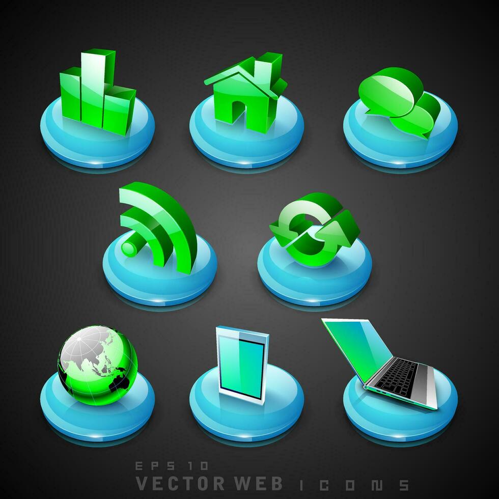 Web mail icons set can be used for websites, web applications. email applications or server Icons vector