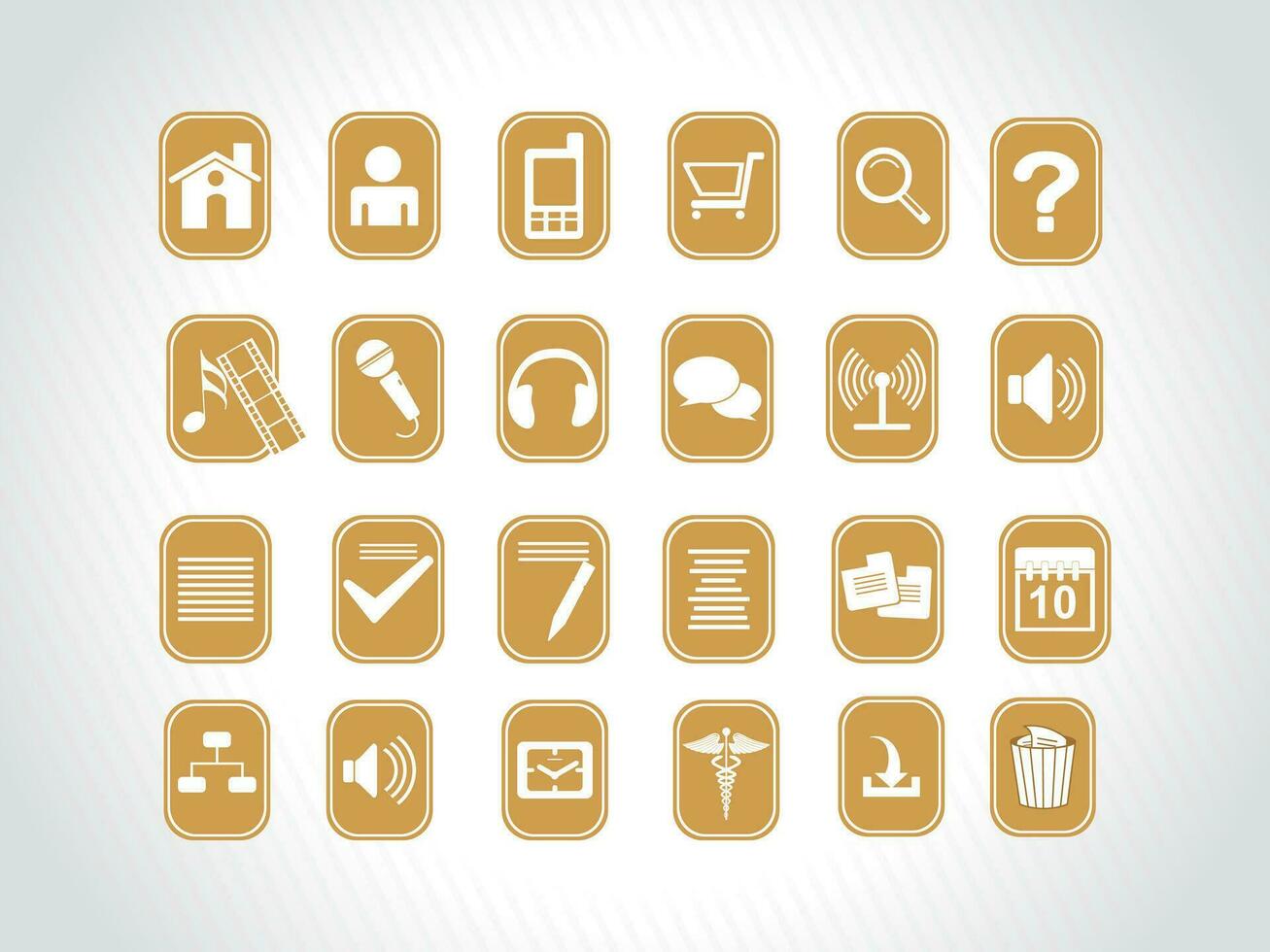 Web mail icons set can be used for websites, web applications. email applications or server Icons vector
