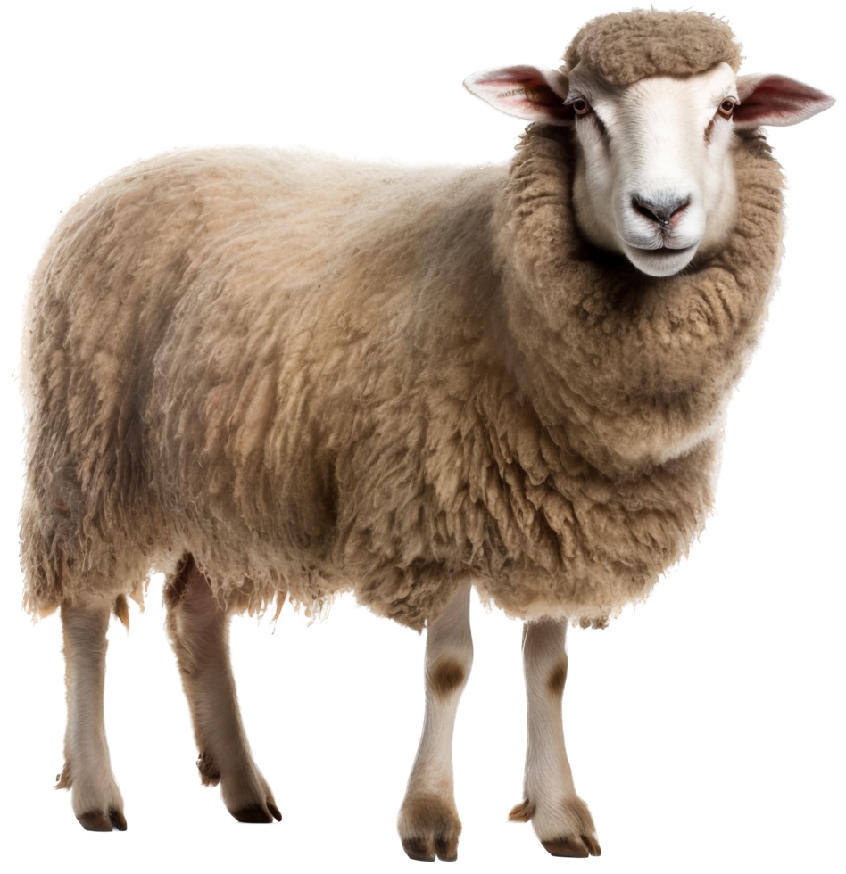 Sheep png with AI generated.