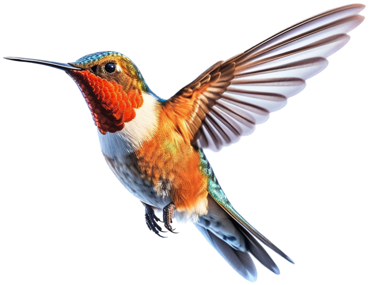 colibrì png con ai generato.