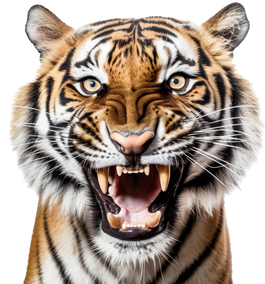 Tiger png with AI generated.