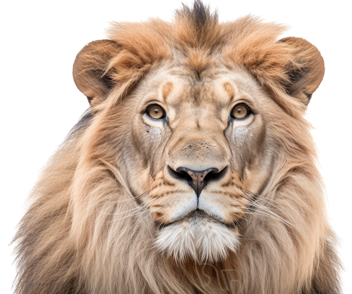 Lion png with AI generated