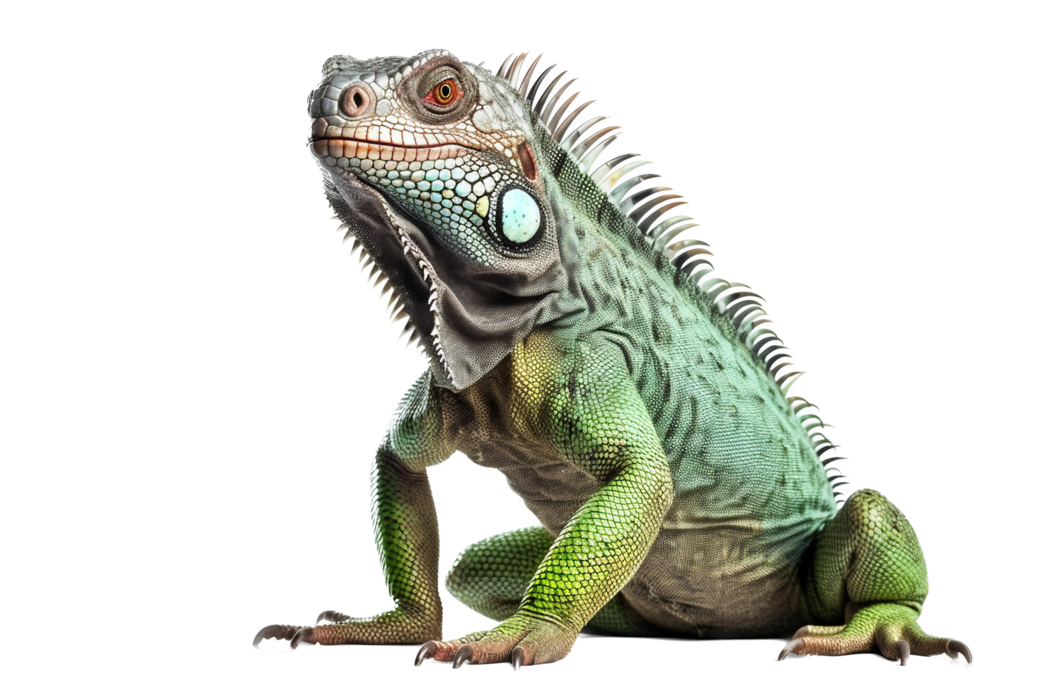 iguana png com ai gerado.