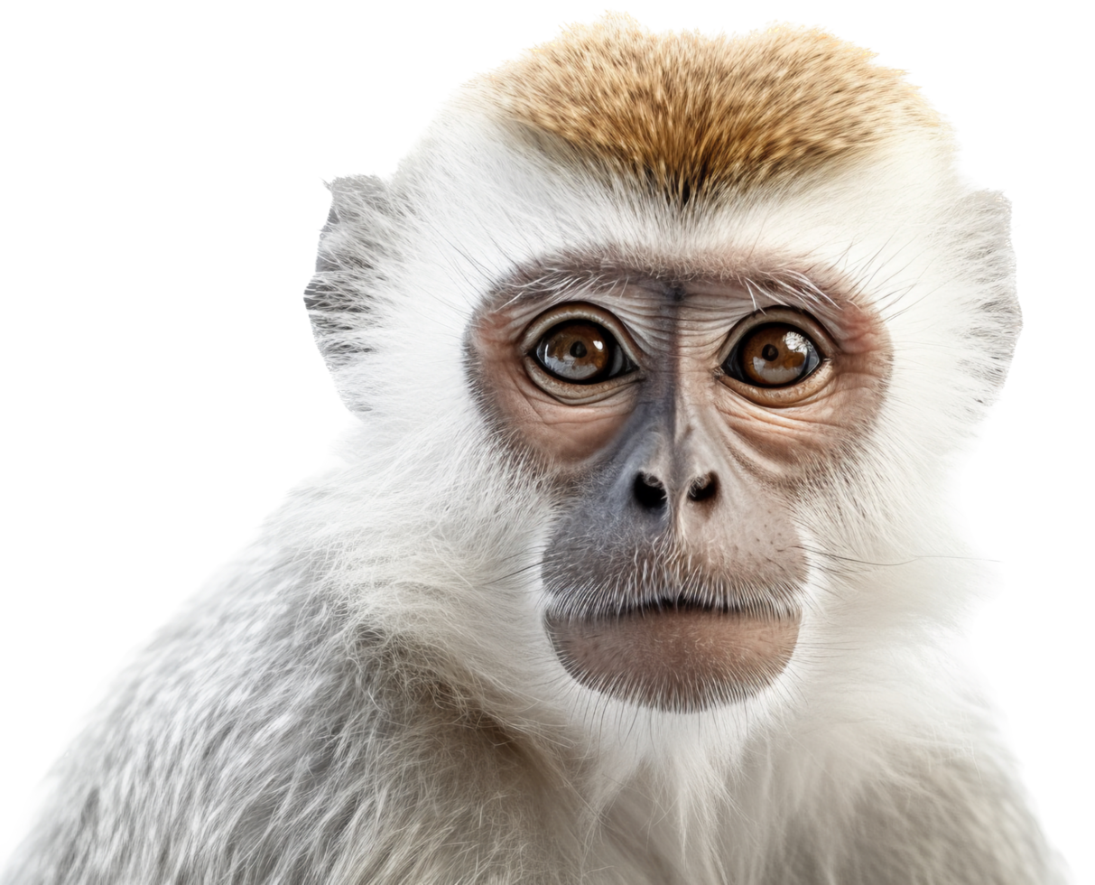 Monkey png with AI generated