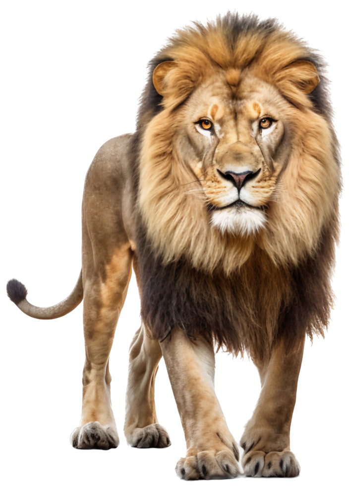 Lion png with AI generated