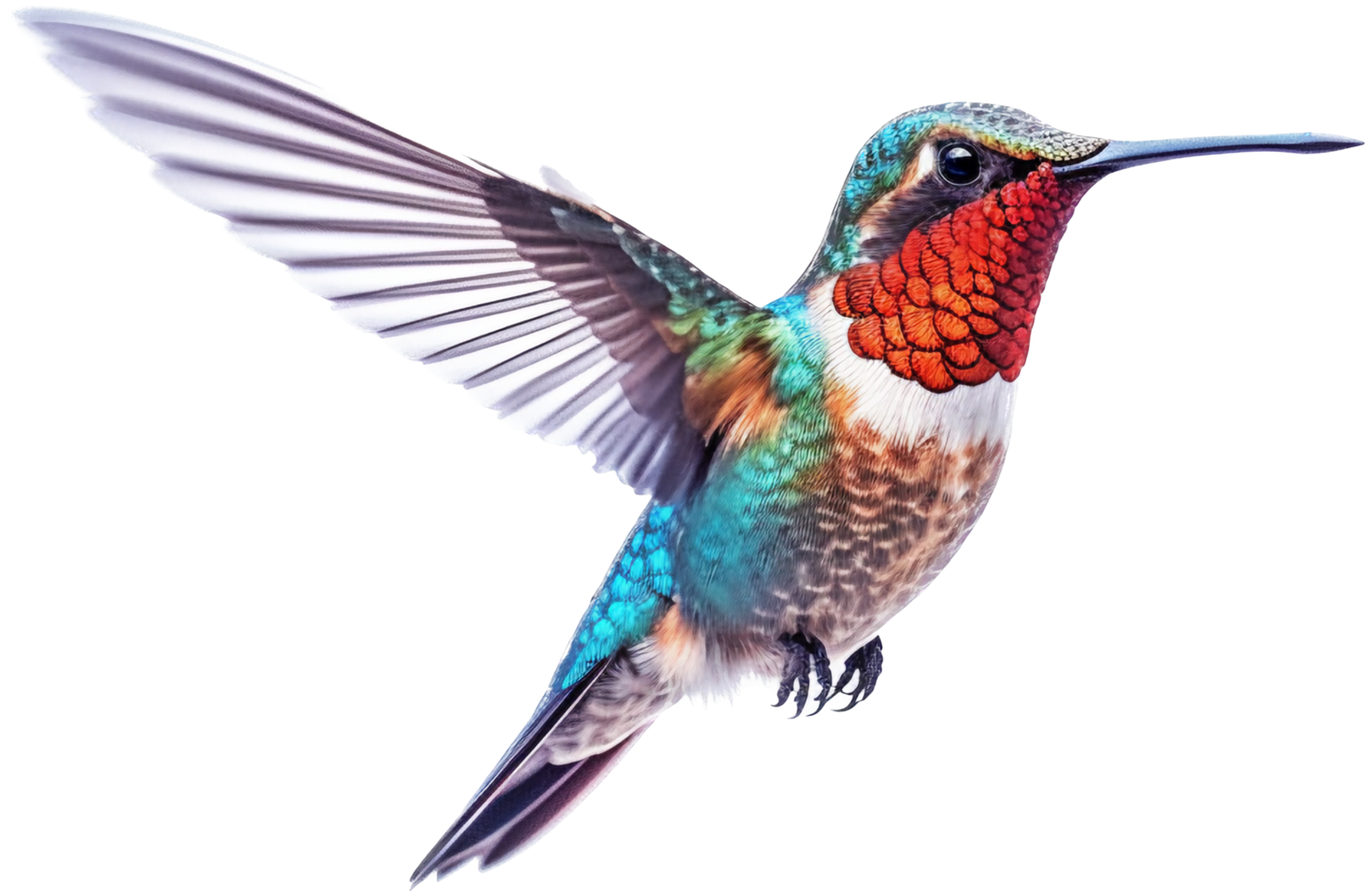 colibrì png con ai generato.