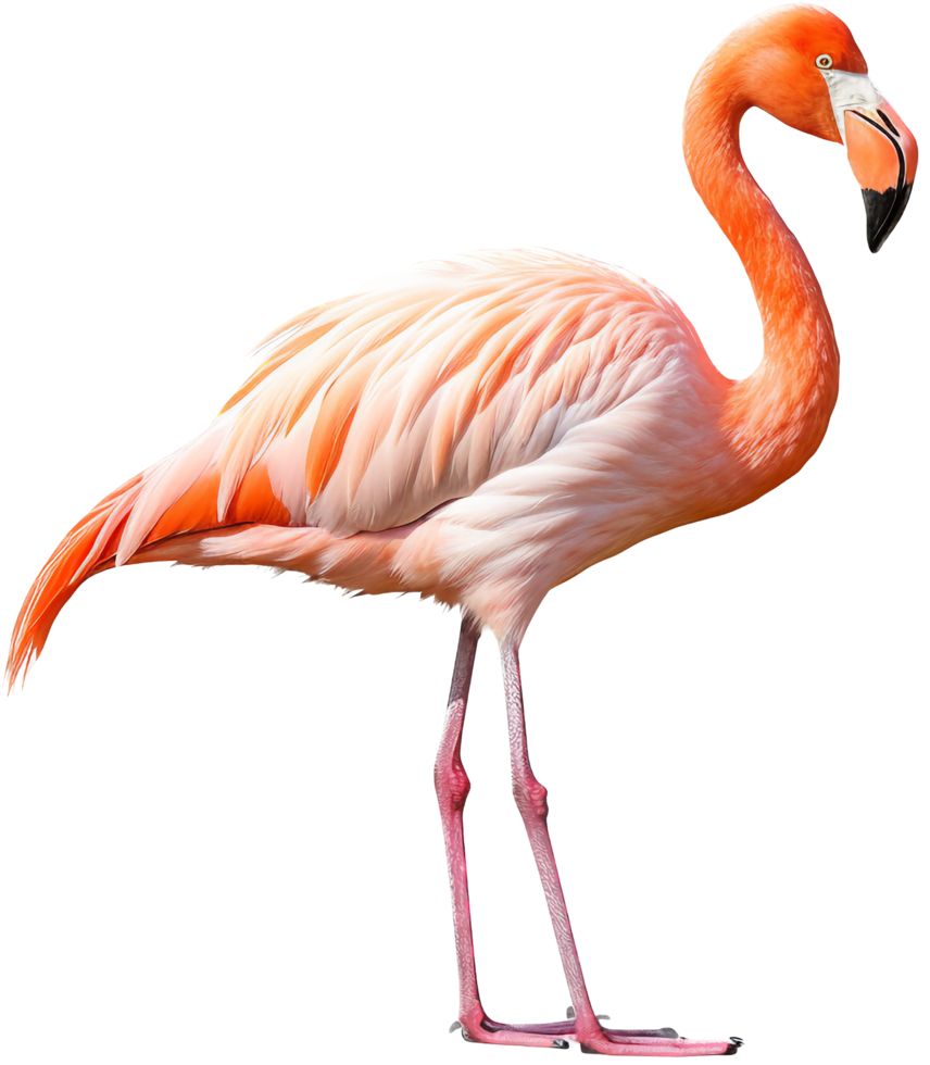 Flamingo png mit ai generiert.