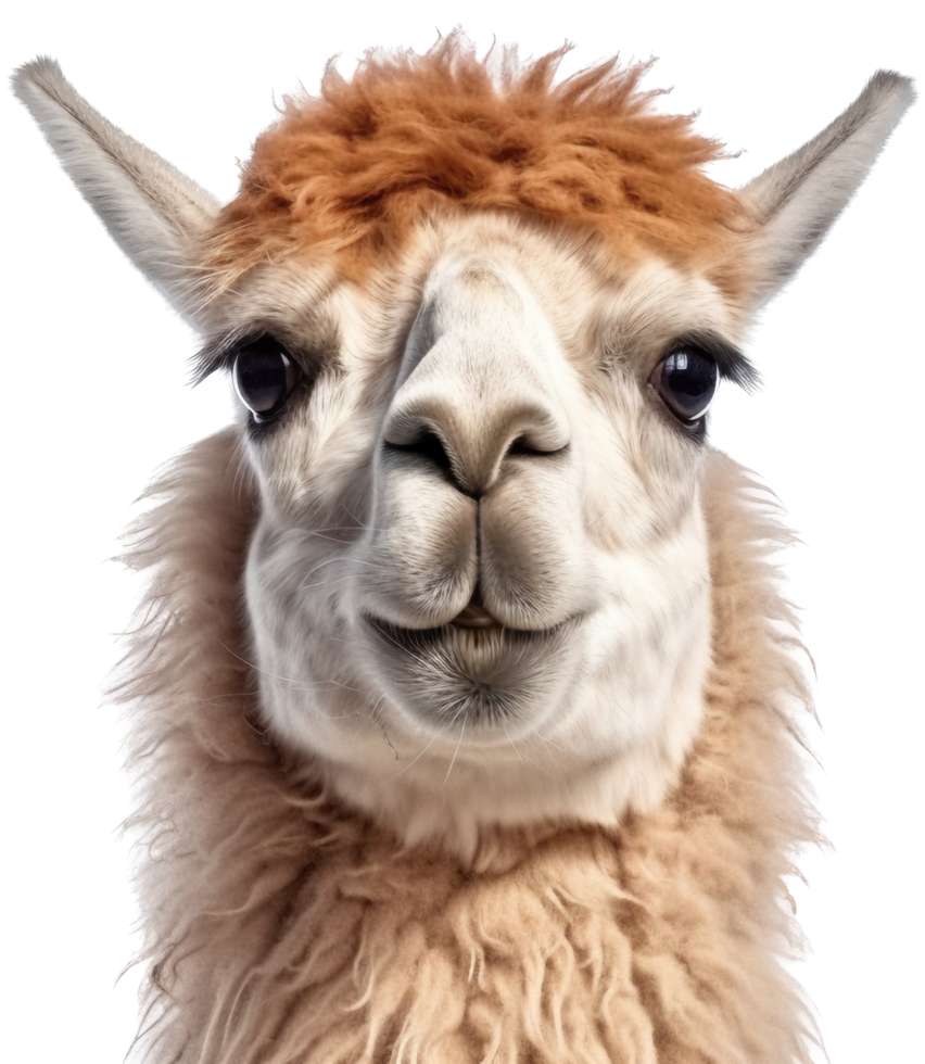 Llama png with AI generated