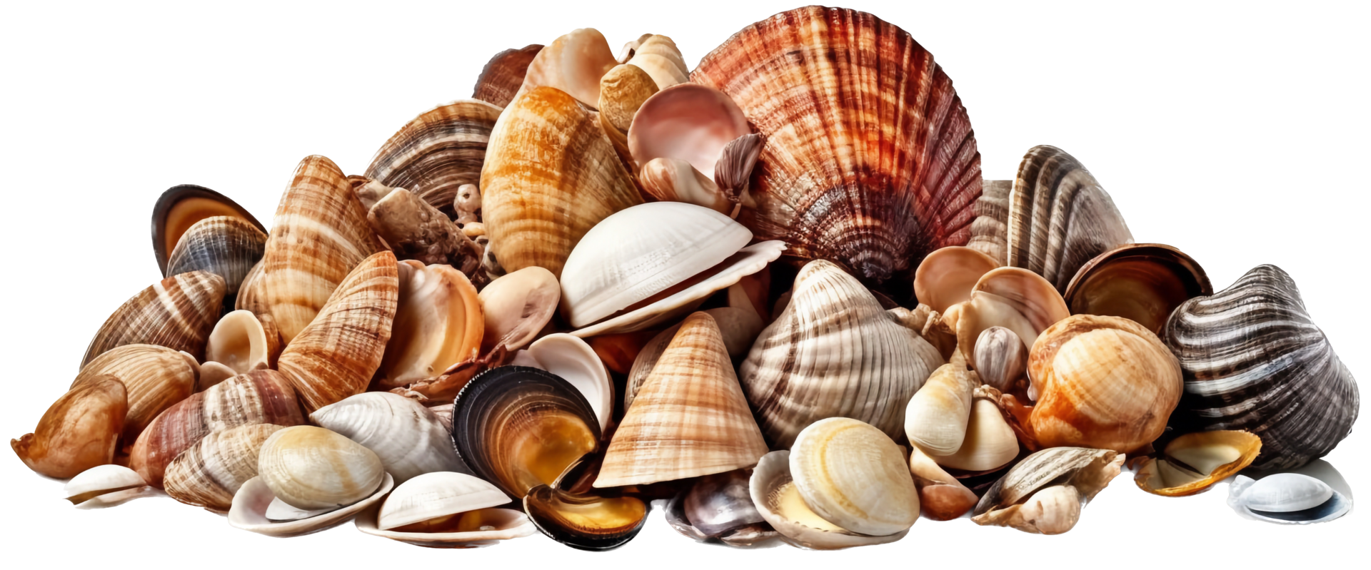 Seashell png with AI generated.