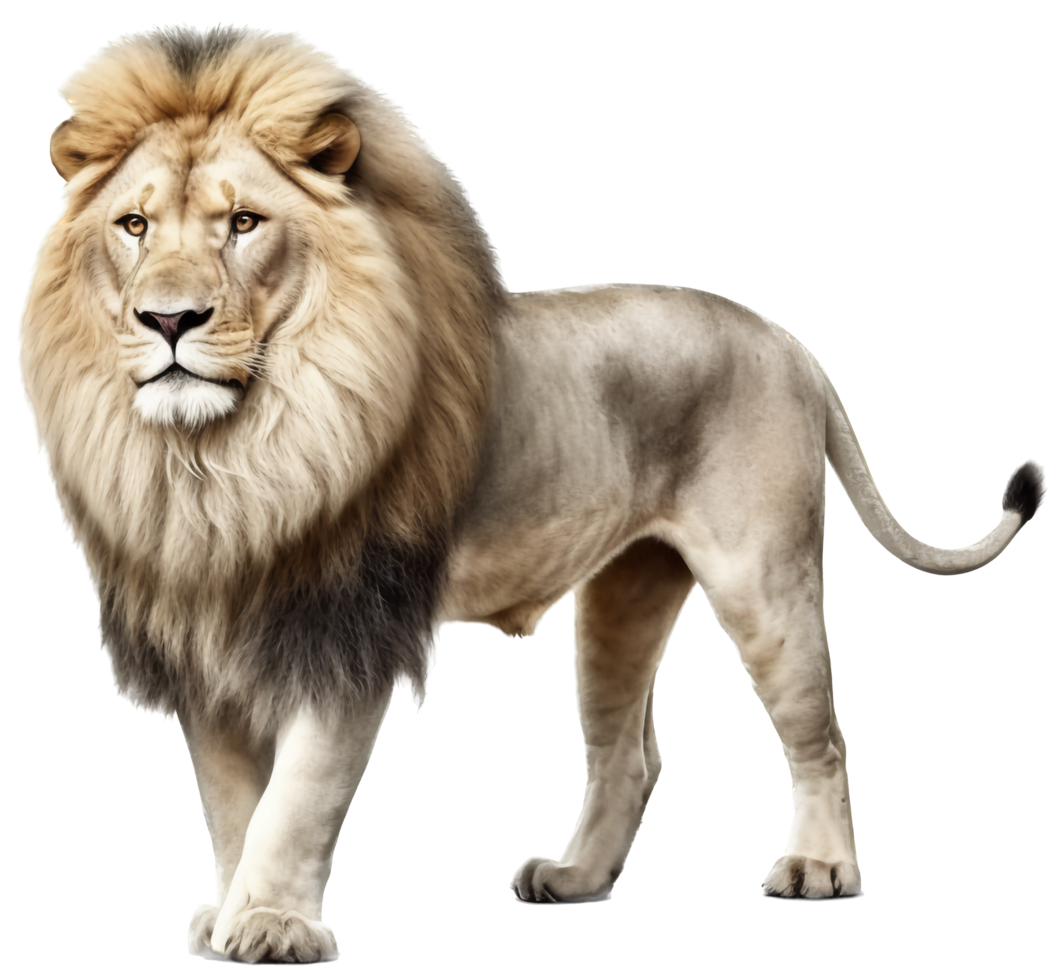 Lion png with AI generated