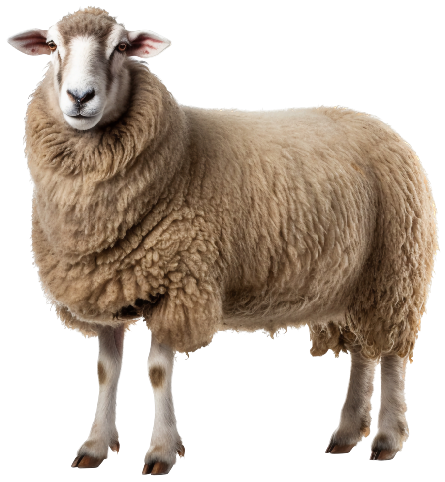 Sheep png with AI generated.