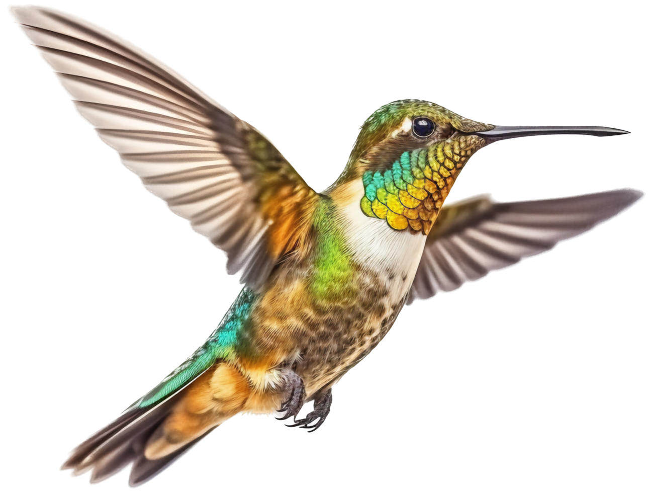 colibri png avec ai généré.