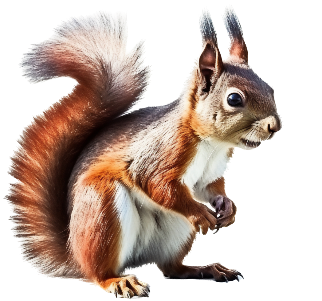 Squirrel png with AI generated.