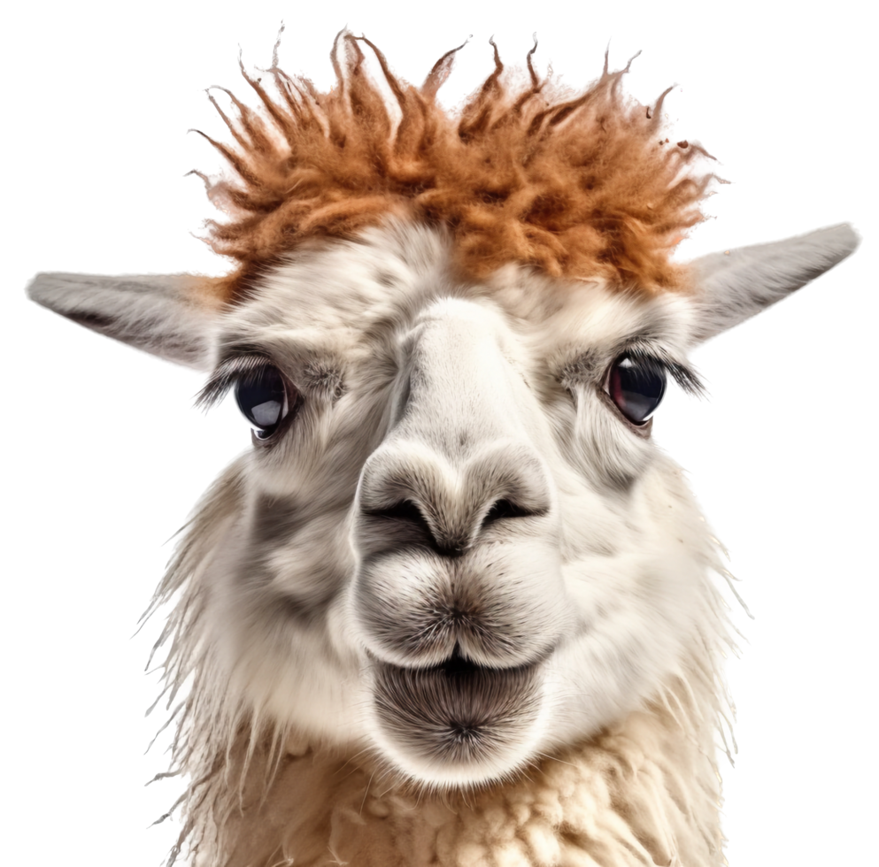 Llama png with AI generated