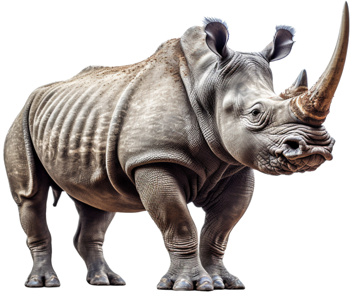 Rhino png with AI generated.