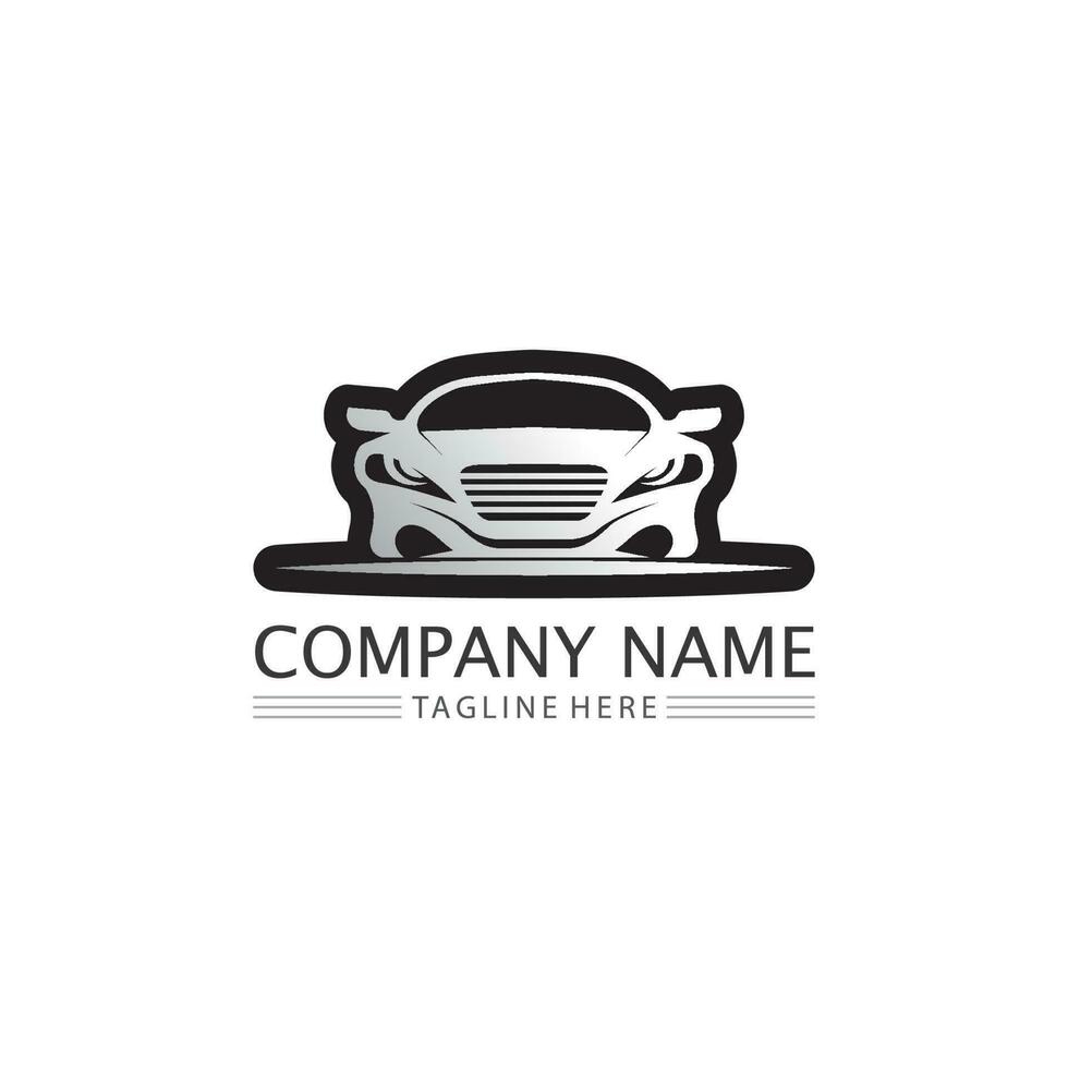 Car icons and vector logo automobiles for travel truck bus and other transport vector signs design illustration