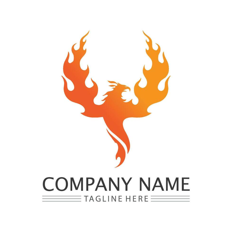 fire flame logo icon vector design template